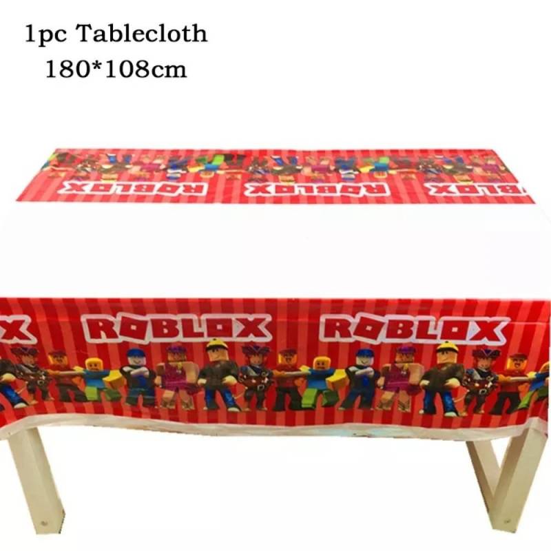 Heißer Roboter Roblox Kindergeburtstag Partyzubehör Set Einweggeschirr Roblox Pappteller Becher Luftballons Babyparty Partydeko von Joom DACH