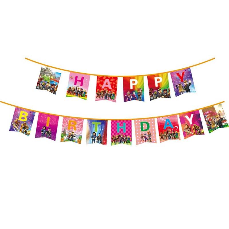 Heißer Roboter Roblox Kindergeburtstag Partyzubehör Set Einweggeschirr Roblox Pappteller Becher Luftballons Babyparty Partydeko von Joom DACH