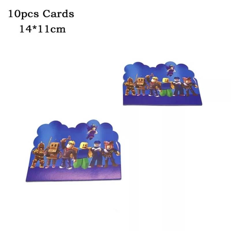 Heißer Roboter Roblox Kindergeburtstag Partyzubehör Set Einweggeschirr Roblox Pappteller Becher Luftballons Babyparty Partydeko von Joom DACH