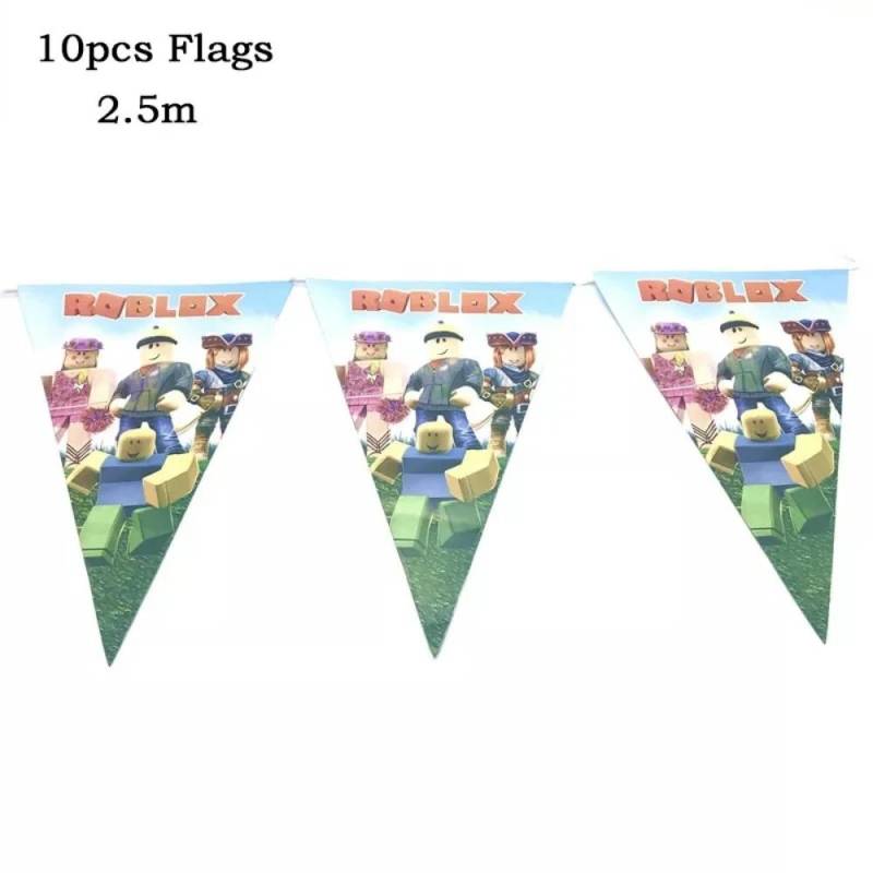 Heißer Roboter Roblox Kindergeburtstag Partyzubehör Set Einweggeschirr Roblox Pappteller Becher Luftballons Babyparty Partydeko von Joom DACH