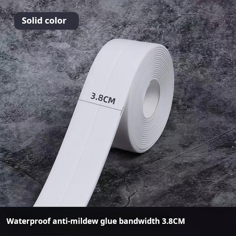 Heißer Verkauf Linie Aufkleber Wc Dichtung Streifen Band Waschbecken Badewanne Weiß PVC Für Bad Wasserdichte Wand Abdichtung Trim 3,2 cm * 1.5/3M Küche Werkzeug 1.5M*3.8CM von Joom DACH