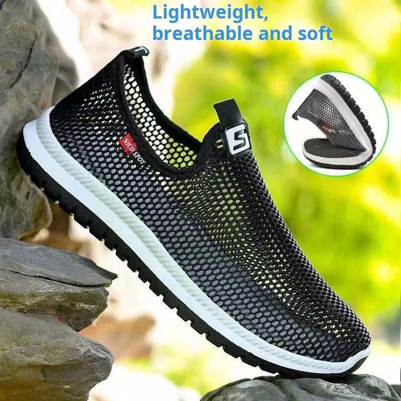 Heißer Verkauf Sommer Wanderschuhe Männer Turnschuhe Sport Leichte Casual Wandern Schuhe Männer Atmungsaktive Aqua Schuhe Mann Outdoor Footwea 39 schwarz von Joom DACH