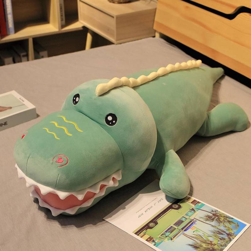 Heißes Kuscheliges Plüsch Dinosaurier Kissen Weiches Stofftier Cartoon Puppen Riesige Dinosaurier Plüschtiere Gemütlich für Freundin Kinder Geschenk 70cm grün von Joom DACH