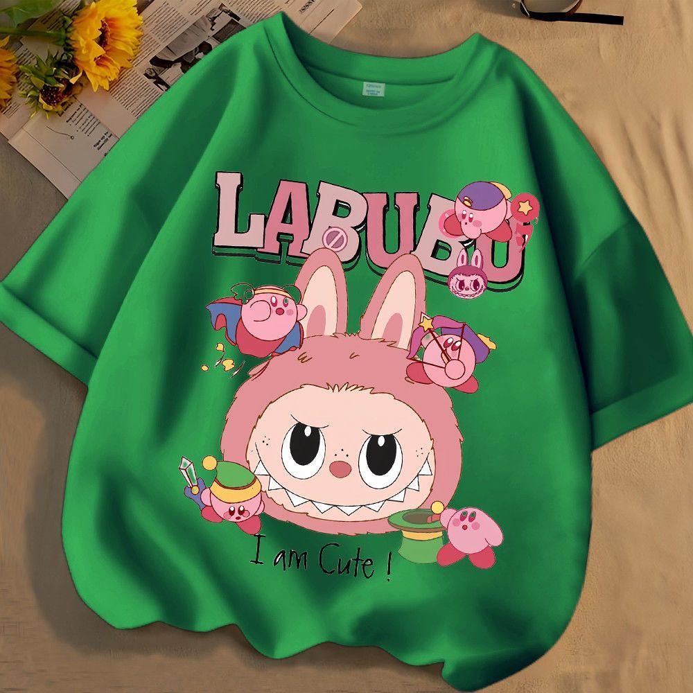 Heißes Neues LABUBU Cartoon 3D Druck Kinder T-Shirts Junge Mädchen Cool Kurzärmelig Kinderkleidung 120 von Joom DACH