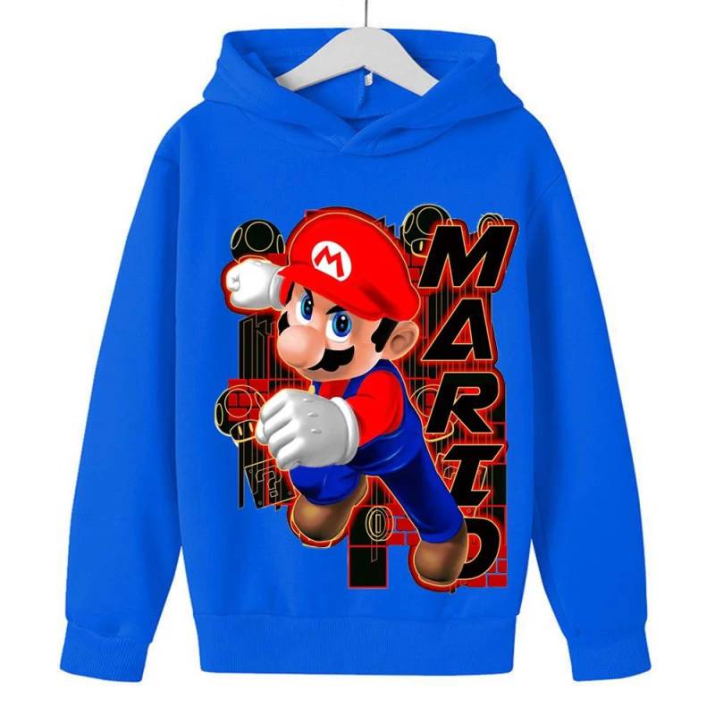 Heißes Spiel Super Mario Bros Kinder Hoodie Kinder Junge Mädchen Kleidung Pullover Cartoon Bedrucktes Oberteil Frühling Herbst Mode Sweatshirt 110 von Joom DACH