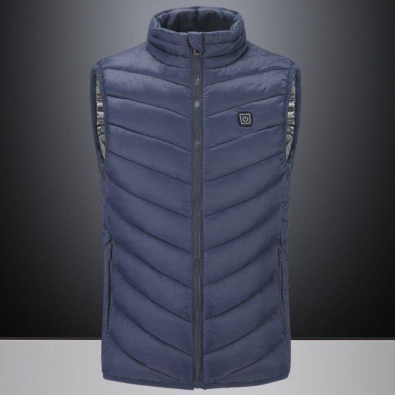 Heizweste Zwei Zonen Intelligente Heizweste Elektrische Heizung Männer und Frauen Heizanzug Konstante Temperatur Ganzkörper-Heizweste M blau von Joom DACH