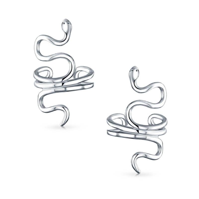 Helix Climber Crawler Schlange Schlange Wickeldraht Knorpelläppchen Ohr Manschette Ohrringe für Frauen Teenager Männer Sterling Silber Paar Clip-on Nicht-Piercing .925 von Joom DACH