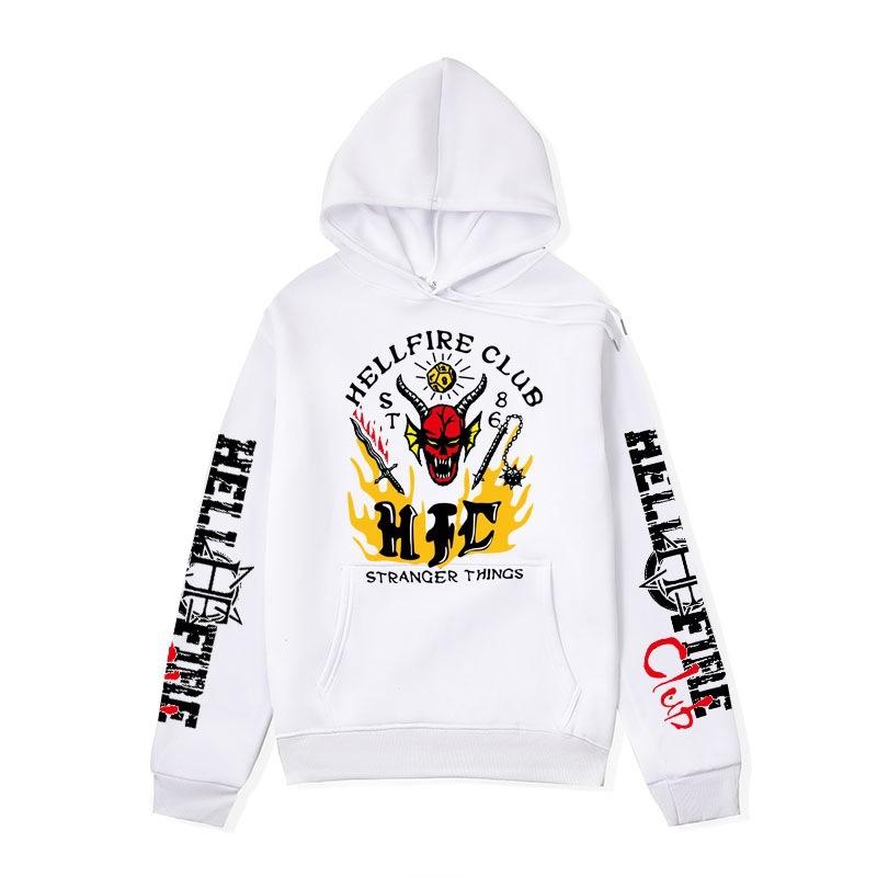Hellfire Club Hoodies für Männer Frauen Harajuku Casual Sweatshirts Unisex Langarm Pullover Grafik Hoodie Streetwear XXXL weiß von Joom DACH