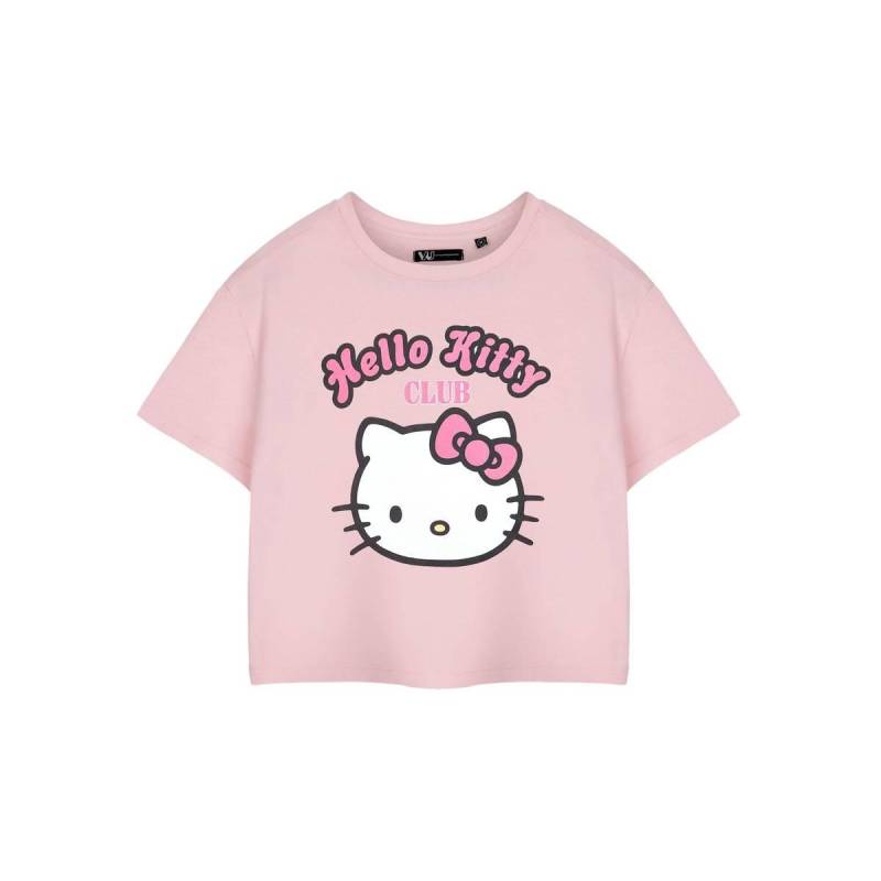 Hello Kitty Kurzärmliges Crop-T-Shirt für Damen/Ladies Club XL rosa von Joom DACH