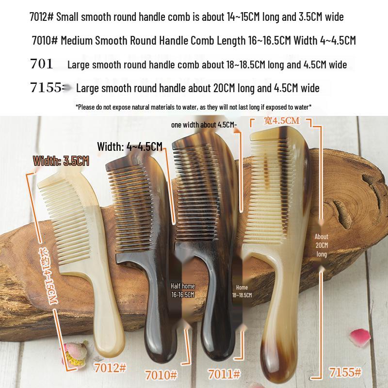 Hemei Naturhornkamm für Damen - Kopfhautmassage & Spitzes Schwanzdesign Large Hemei Naturhornkamm für Damen - Kopfhautmassage & Spitzes Schwanzdesign Large von Joom DACH