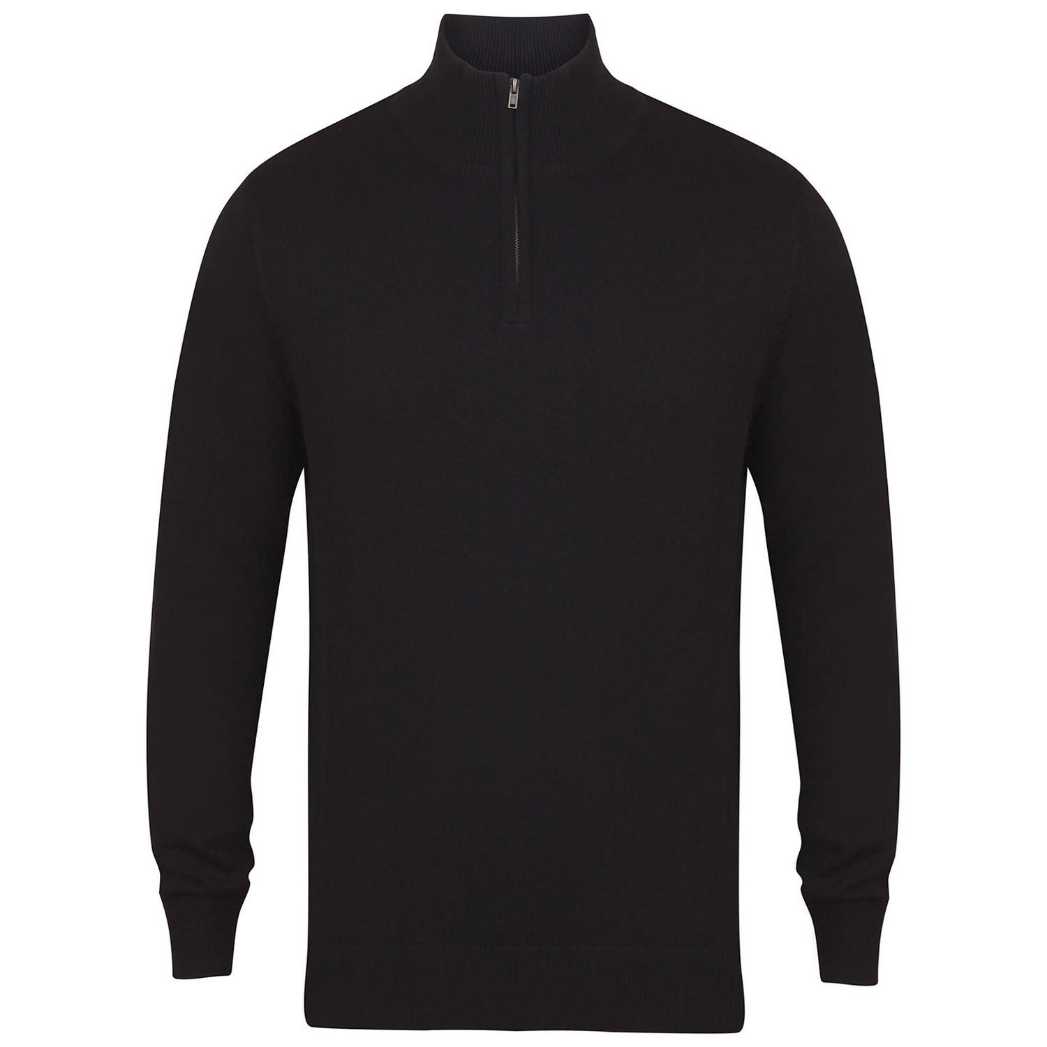 Henbury Herren-Sweatshirt mit Reißverschluss L schwarz Henbury Herren-Sweatshirt mit Reißverschluss L schwarz von Joom DACH