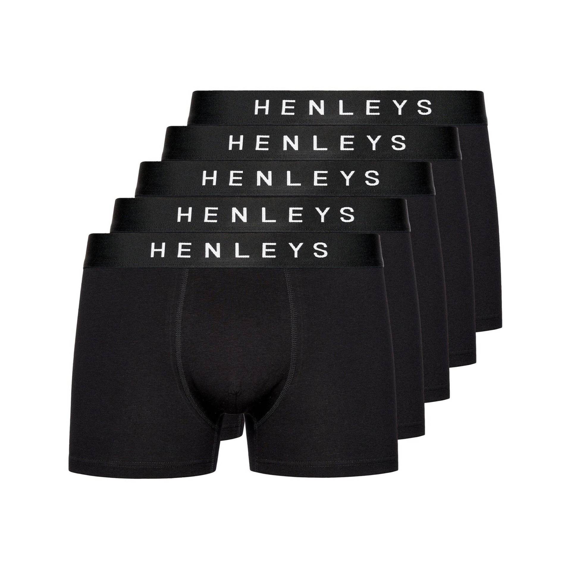 Henleys Herren Coalink Boxershorts (Packung mit 5) S schwarz von Joom DACH