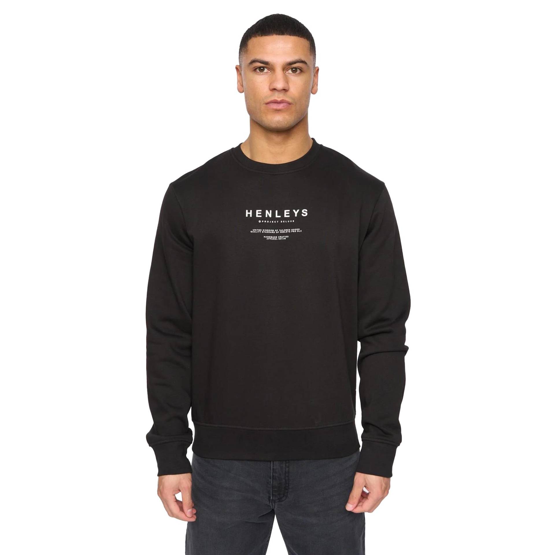 Henleys Herren Henstack Rundhals-Sweatshirt XL schwarz Henleys Herren Henstack Rundhals-Sweatshirt XL schwarz von Joom DACH