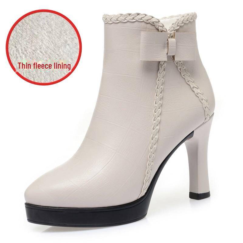 Herbst/Winter Damen Stiletto Stiefeletten - Spitzschuh, Kleiner Absatz, Plus Samt 39 Herbst/Winter Damen Stiletto Stiefeletten - Spitzschuh, Kleiner Absatz, Plus Samt 39 von Joom DACH