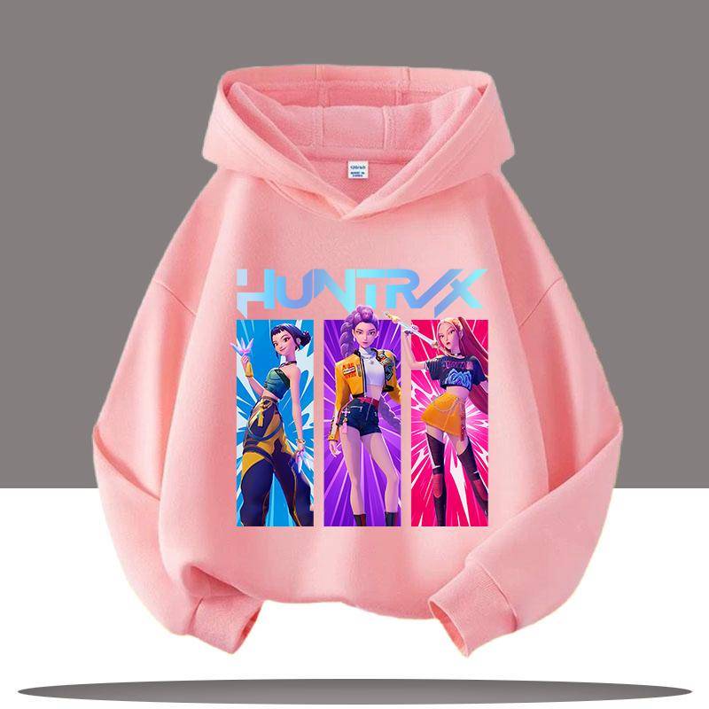 Herbst 3D KPop Dämonenjäger Bedruckte Kapuzenpullover Modisch Lässig Sportlich Langärmelig Kinder Jungen und Mädchen Kinder Unisex Kapuzensweatshirts 120 von Joom DACH