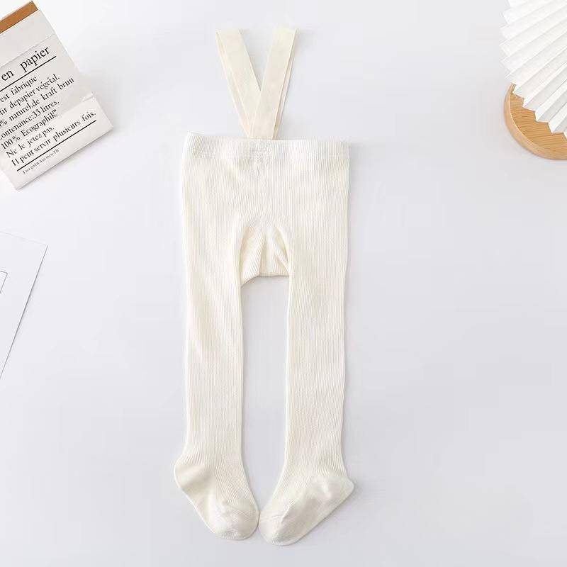 Herbst Baby Strumpfhosen mit Trägern Gestrickte Baumwolle Kleinkind Hosenträger Hosen Kinder Strumpfhosen Säugling Overalls für Mädchen Jungen Leggings M von Joom DACH
