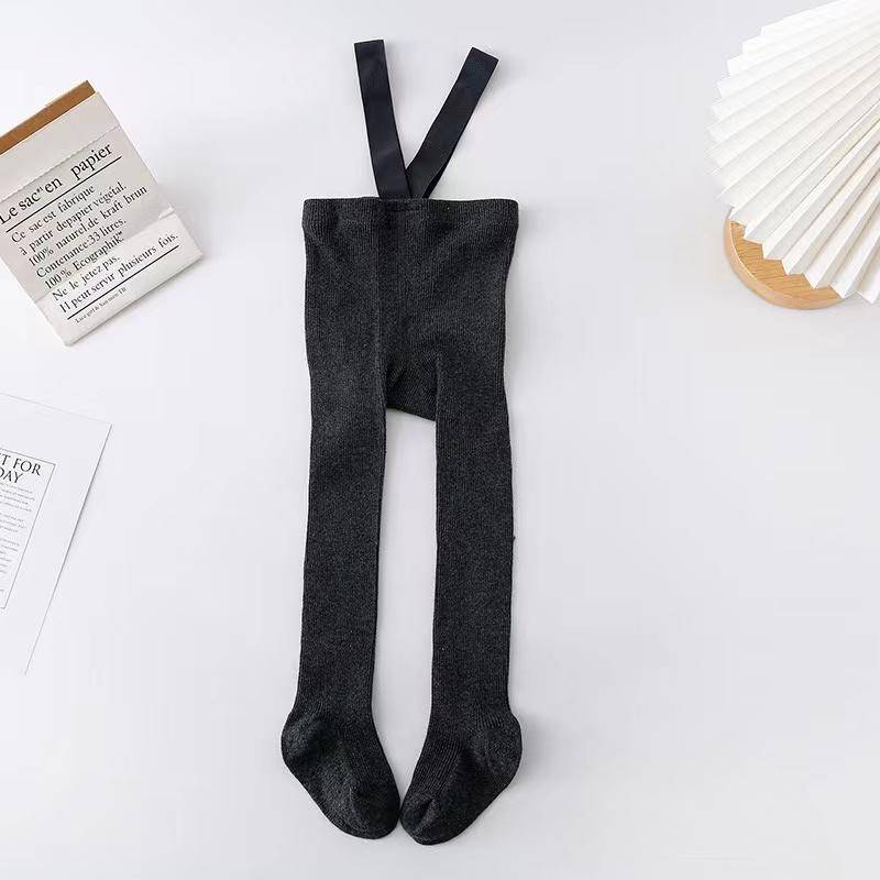 Herbst Baby Strumpfhosen mit Trägern Gestrickte Baumwolle Kleinkind Hosenträger Hosen Kinder Strumpfhosen Säugling Overalls für Mädchen Jungen Leggings M von Joom DACH