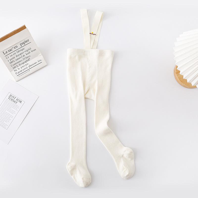 Herbst Baby Strumpfhosen mit Trägern Gestrickte Baumwolle Kleinkind Hosenträger Hosen Kinder Strumpfhosen Säugling Overalls für Mädchen Jungen Leggings S 0-1Y weiß von Joom DACH