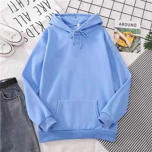 Herbst Casual Damen Solid Hoodie Bequeme Strecth Sweatshirts Lose Tasche Warme Kleidung Fashion Street Damen Pullover XXL von Joom DACH