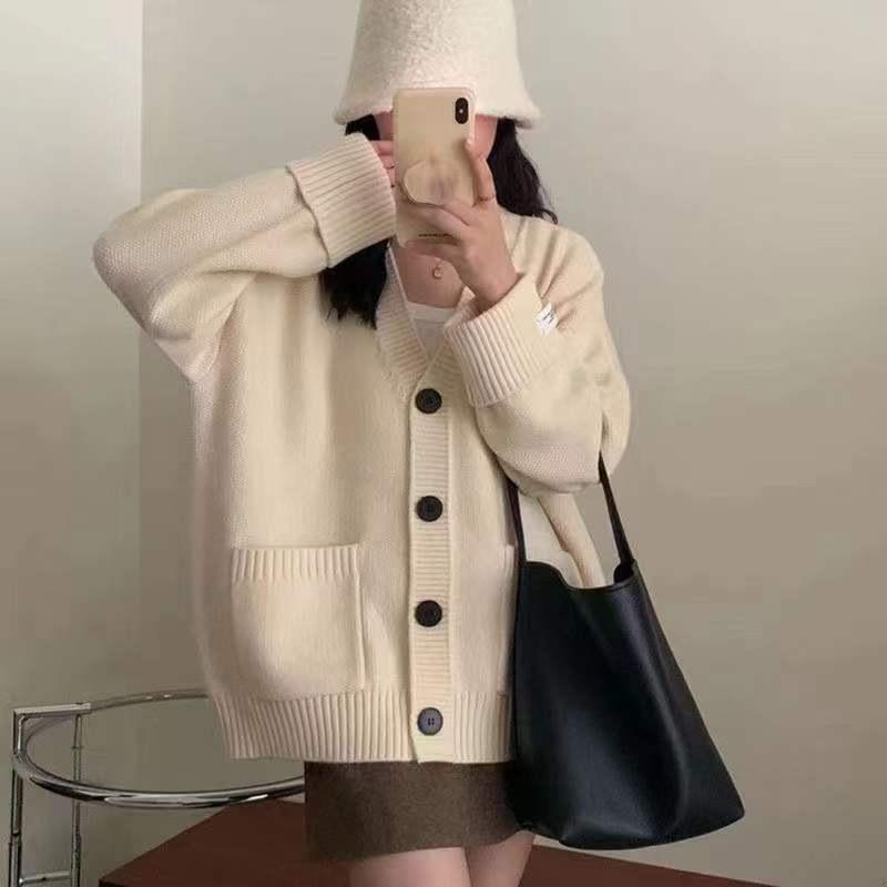 Herbst Frauen Pullover Stricken Grundlegende Mode Tops Tees Strickjacke Langarm Korea Hemd Lose Beiläufige Zeigen Dünne Mantel One Size weiß Herbst Frauen Pullover Stricken Grundlegende Mode Tops Tees Strickjacke Langarm Korea Hemd Lose Beiläufige Zeigen Dünne Mantel One Size weiß von Joom DACH