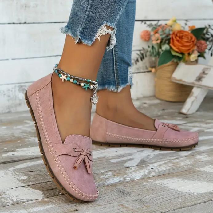 Herbst Gestickte Damen Slipper Weizenähren Dekoration Leicht Bequem Weiche Damen Flache Schuhe 40 rosa von Joom DACH