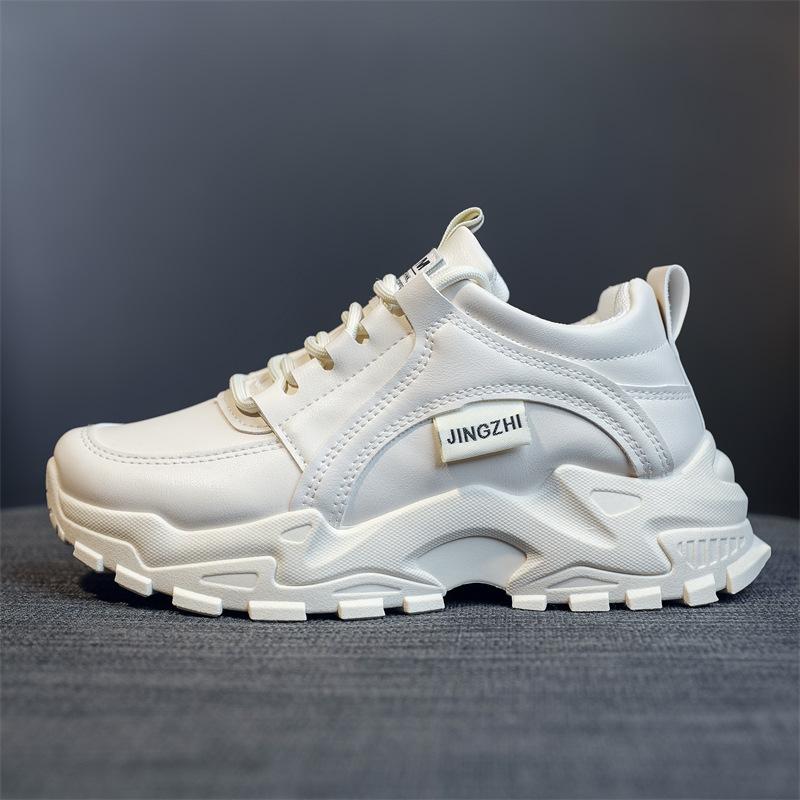 Herbst Neue Daddy Schuhe Atmungsaktive Lederschuhe Schlicht und Bequem Mädchen Freizeit Laufschuhe Trendige Allroundschuhe 38 von Joom DACH