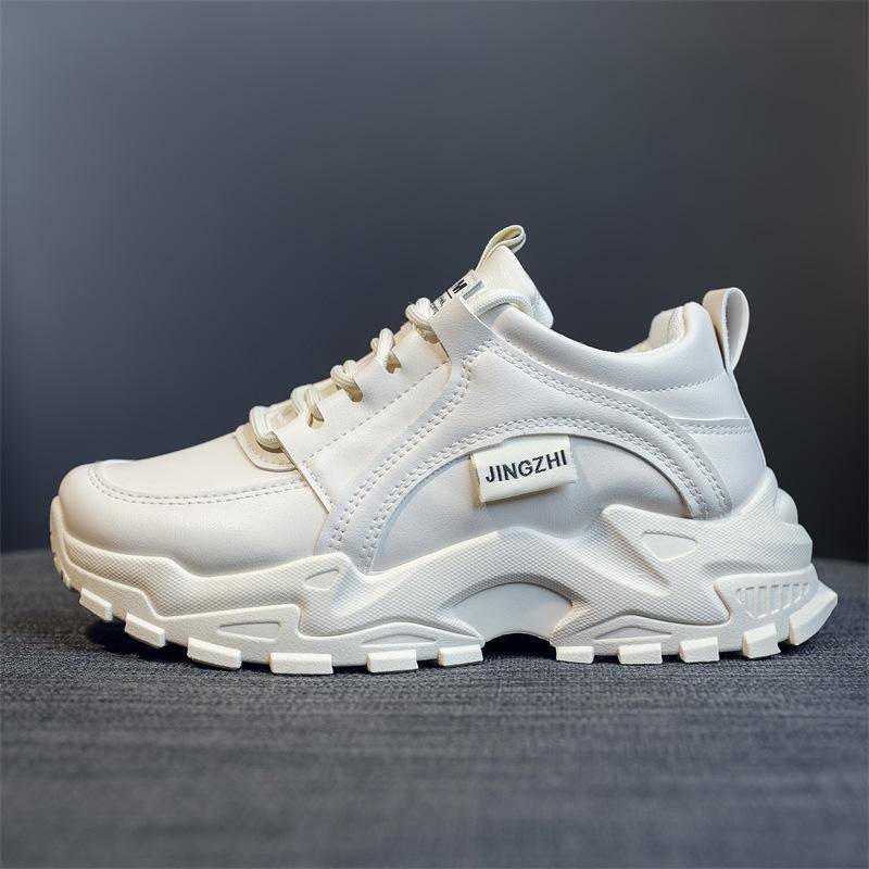 Herbst Neue Daddy Schuhe Atmungsaktive Lederschuhe Schlicht und Bequem Mädchen Freizeit Laufschuhe Trendige Allroundschuhe 38 von Joom DACH