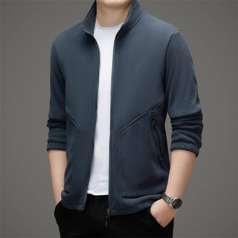 Herbst Neue Einfarbig Top herren Warme Polar Fleece Jacke Modische Warme Top 5XL von Joom DACH