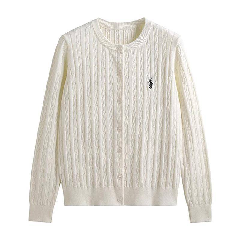 Herbst Neue frauen Weiß Stricken Pullover Basis Pullover Jacke Bestickt Twist Strickjacke Top One size weiß von Joom DACH