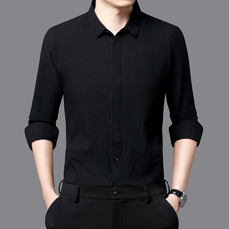 Herbst Neue herren Langarm Hemd Jugend Mode Koreanische Version Slim-fit Dünne Hemd XXL von Joom DACH