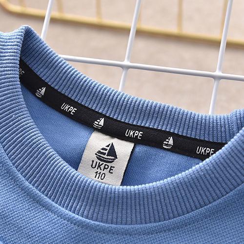 Herbst Stahl Druck Bär Sweatshirt Jungen Kleidung Teenager Langarm Pullover Moletom Mädchen Sudaderas Kinder Baumwoll-Tops 90cm hellblaue von Joom DACH