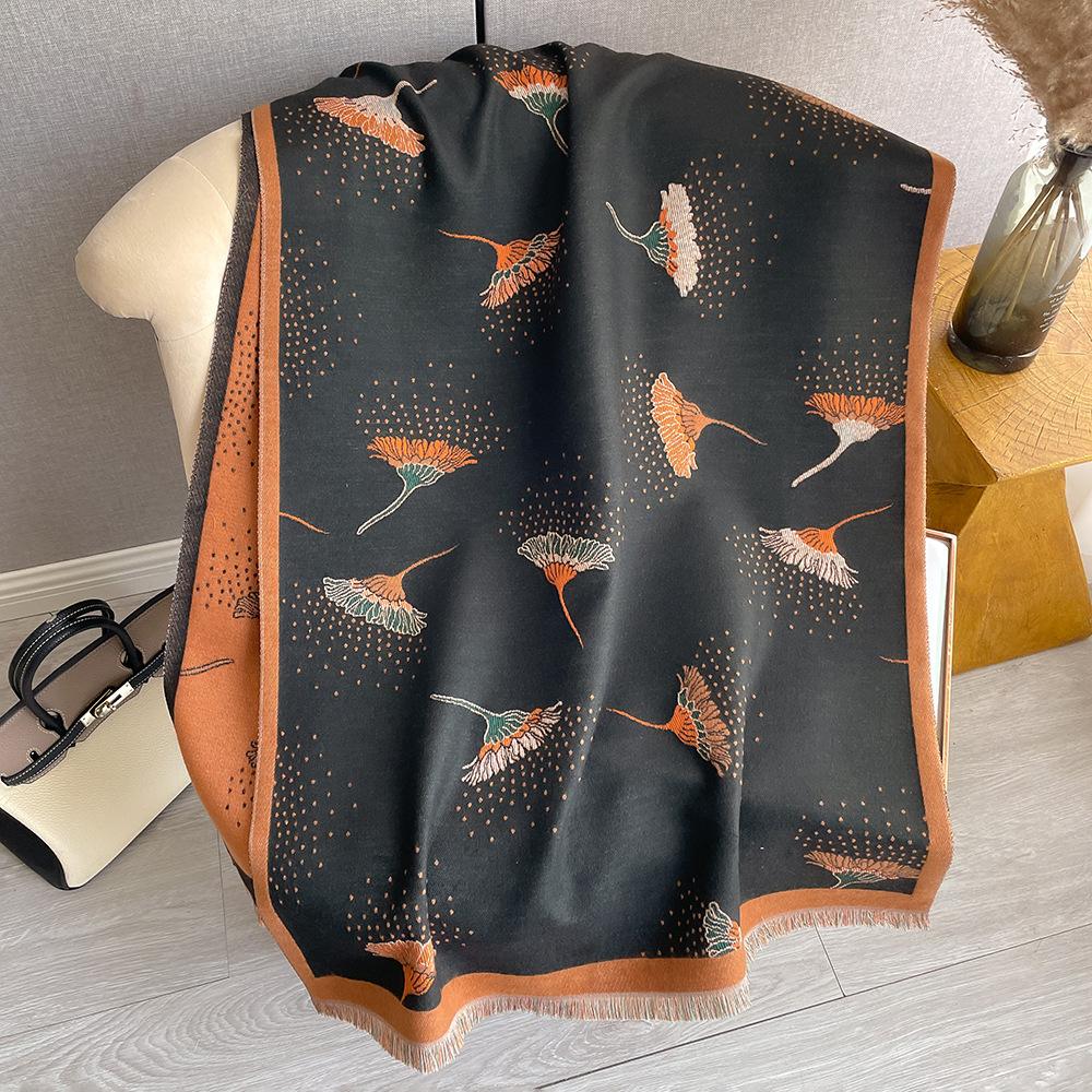 Herbst Und Winter Beliebter Schal Draußen Damen Schal Bürodecke Kaschmir Fransen Warmer Schal Live-Stream 180*65cm von Joom DACH