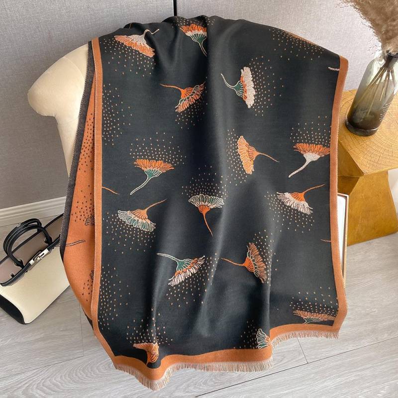 Herbst Und Winter Beliebter Schal Draußen Damen Schal Bürodecke Kaschmir Fransen Warmer Schal Live-Stream 180*65cm von Joom DACH