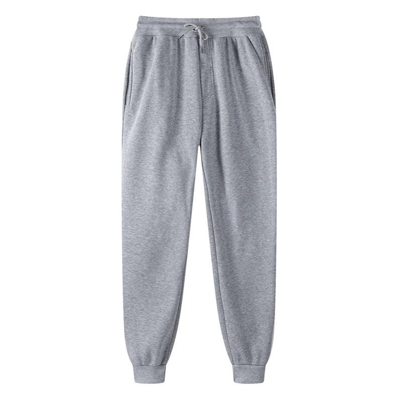 Herbst Und Winter Frauen Verdickung Samt Jogginghose Plüsch Kordelzug Damen Sport Hosen Weiche Warme Hosen Mit Taschen 3XL hellgrau von Joom DACH