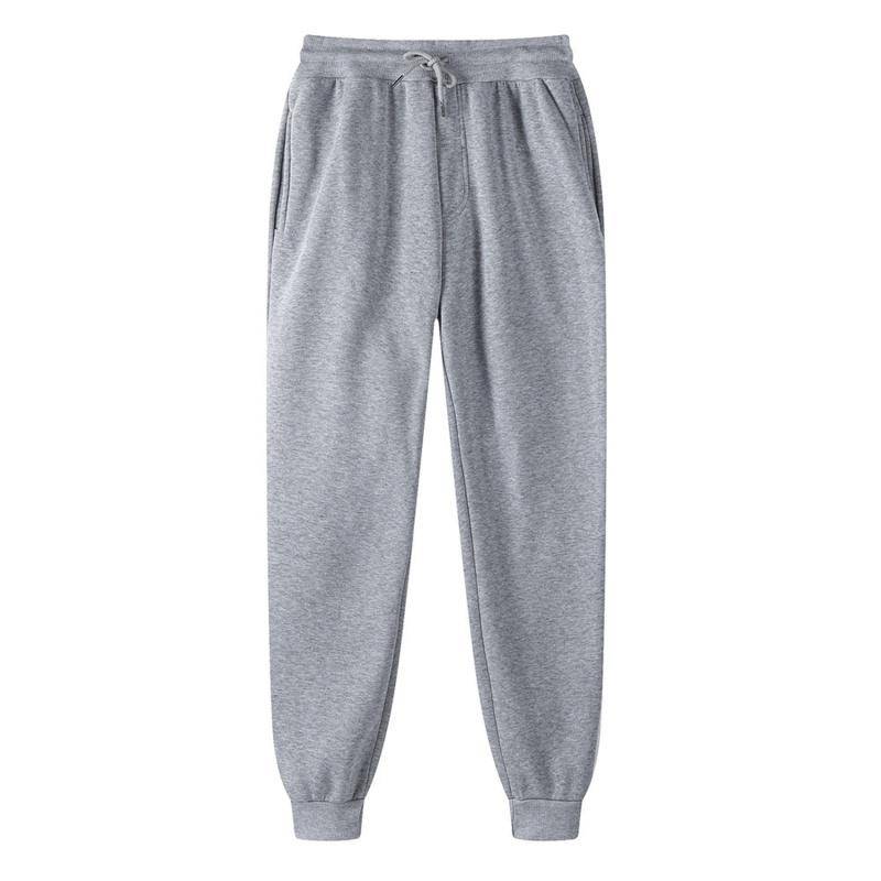 Herbst Und Winter Frauen Verdickung Samt Jogginghose Plüsch Kordelzug Damen Sport Hosen Weiche Warme Hosen Mit Taschen 3XL hellgrau von Joom DACH