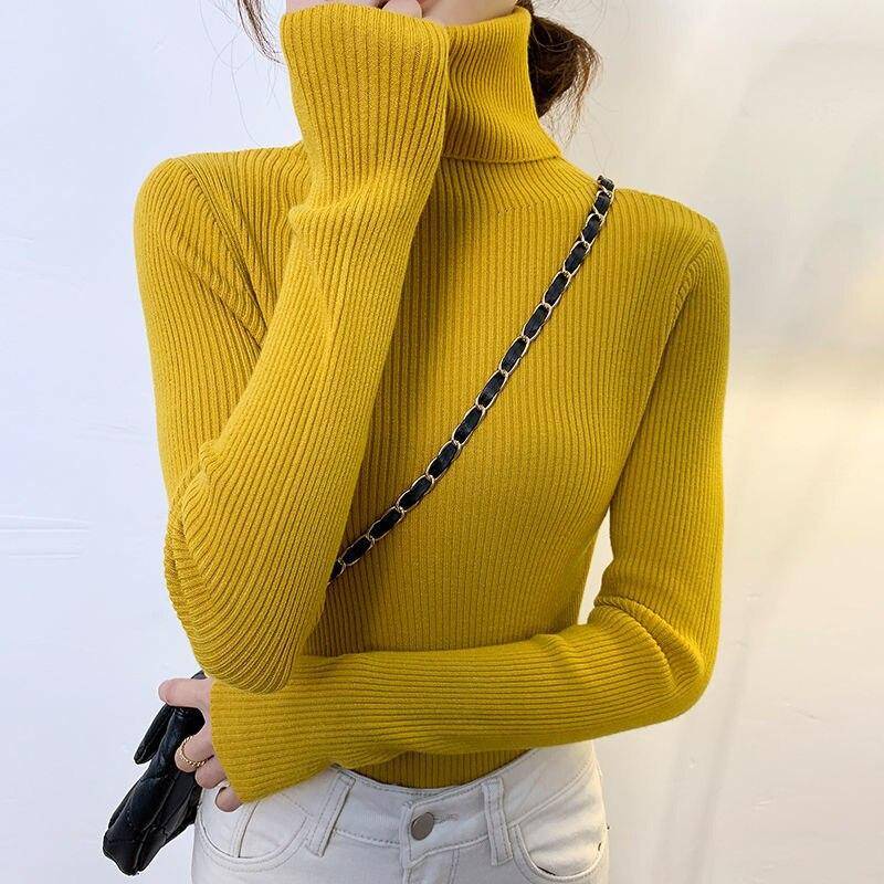 Herbst Und Winter Rollkragen Frauen Pullover Langarm Frauen Pullover Pullover Schlank Solide Wolle Gestrickte Pullover Jumper 16675 One Size gelb Herbst Und Winter Rollkragen Frauen Pullover Langarm Frauen Pullover Pullover Schlank Solide Wolle Gestrickte Pullover Jumper 16675 One Size gelb von Joom DACH