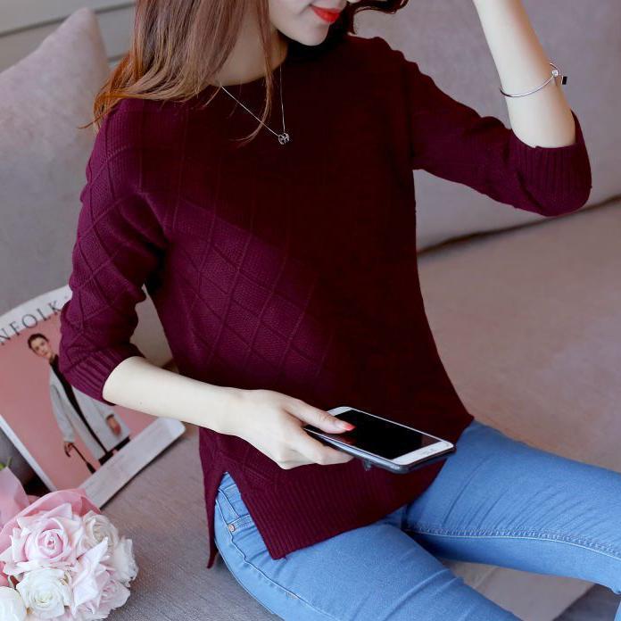Herbst Winter Basic Rollkragen Strick Bottoming Warme Pullover Damen Pullover Langarm Pullover Pullover XL violett Herbst Winter Basic Rollkragen Strick Bottoming Warme Pullover Damen Pullover Langarm Pullover Pullover XL violett von Joom DACH