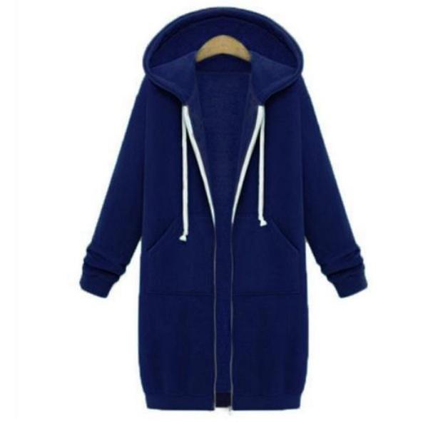 Herbst Winter Damen Casual Zip Up Hoodies Hoodies Langarm Lose Kapuzenjacken Reißverschlusstasche Maxigröße Sweatshirt Sport Oberbekleidung M von Joom DACH