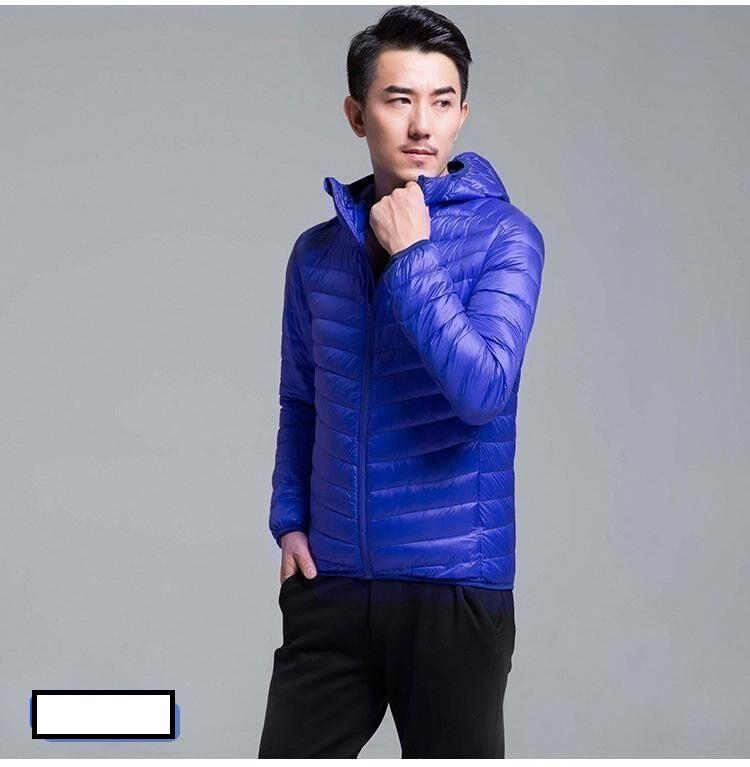 Herbst Winter Daunenjacke Herren Kapuze Superleicht Warm Slim Mantel Daunenjacke Herrenmantel XXXL von Joom DACH