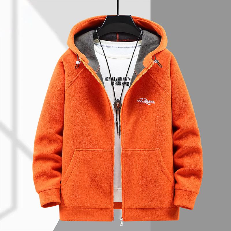 Herbst Winter Fat Guy 190kg 12XL 11XL 10XL Verdickter Fleecemantel für Herren Trendy Fatty Hooded Plus Size Warm Fleecejacke 6XL orange von Joom DACH