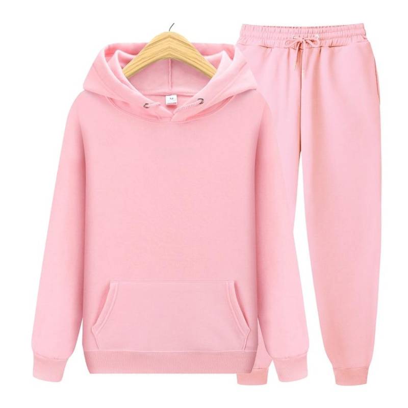Herbst Winter Fleece Hoodies + Hosen Zwei Stück Set Männer Frauen Hoodies Trainingsanzüge Jogger Hosen dicke warme kleidung Männer XL von Joom DACH
