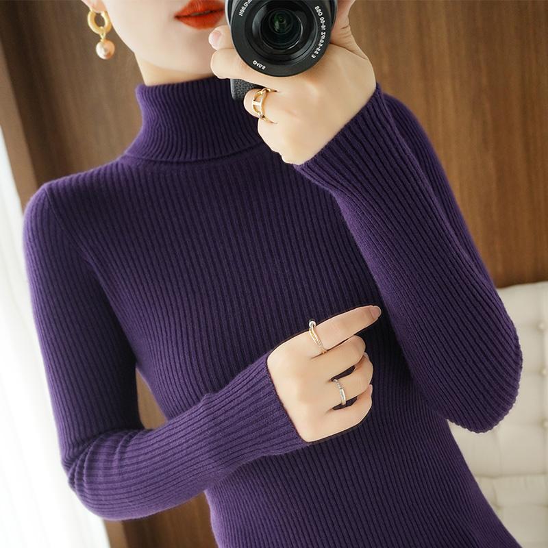 Herbst Winter Frauen Rollkragenpullover Einfarbig Warme Pullover Pullover Langarm Jumper Kleidung XXL violett Herbst Winter Frauen Rollkragenpullover Einfarbig Warme Pullover Pullover Langarm Jumper Kleidung XXL violett von Joom DACH