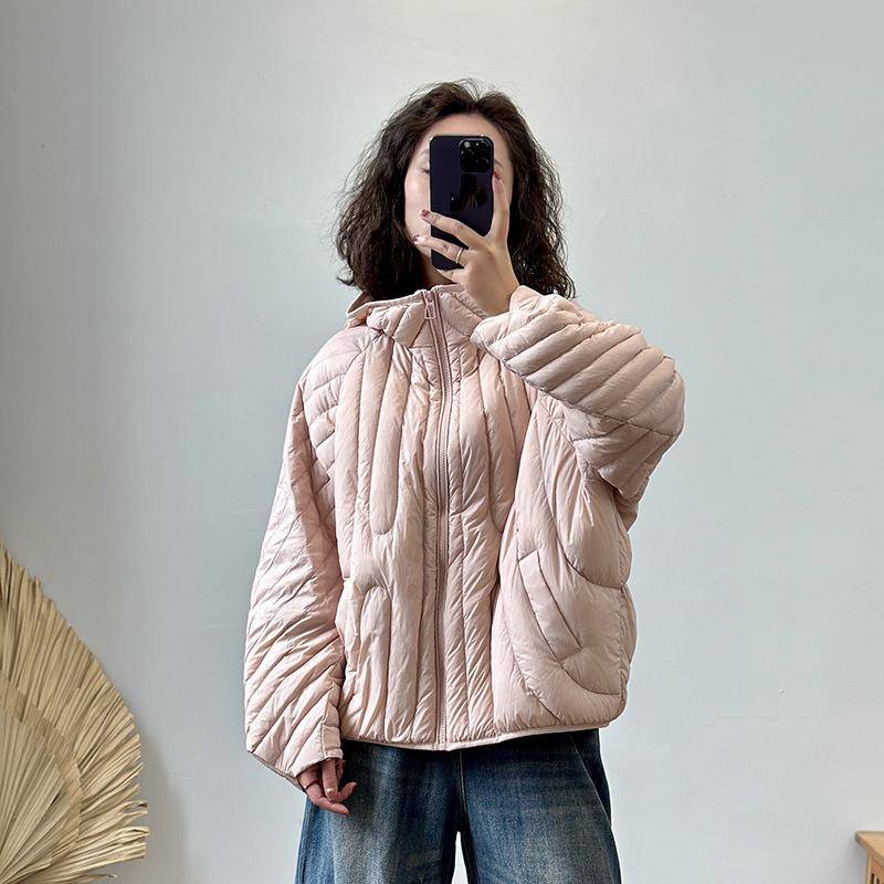 Herbst Winter Frauen Übergroße Puffer Jacke Kurze Weiße Ente Unten Mantel Mit Kapuze Warme Parkas Outwear One Size rosa Herbst Winter Frauen Übergroße Puffer Jacke Kurze Weiße Ente Unten Mantel Mit Kapuze Warme Parkas Outwear One Size rosa von Joom DACH