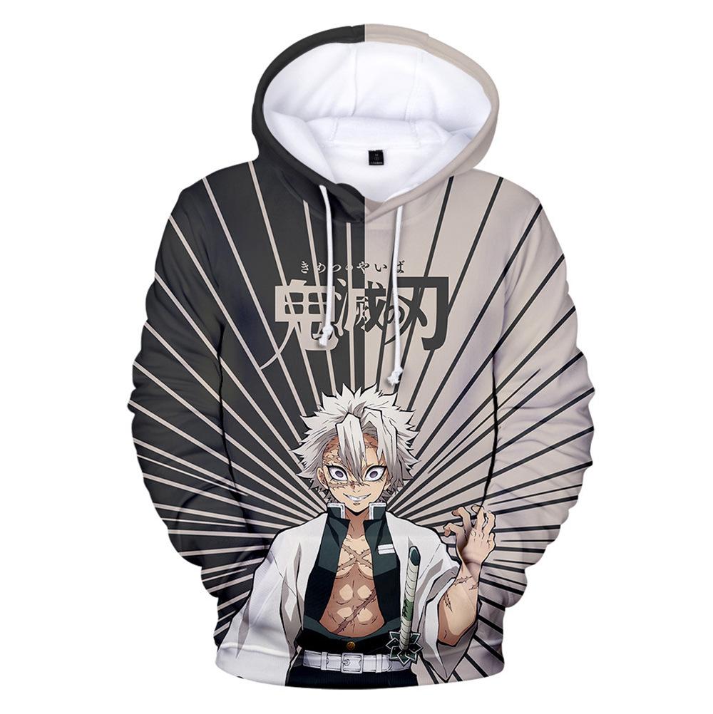 Herbst Winter Heißer Dämon Slayer Kinder Kinder Kleidung Hoodie Geeignet Neutral Freizeit Pullover Sweatshirt Anime Langarm 2022 140 von Joom DACH