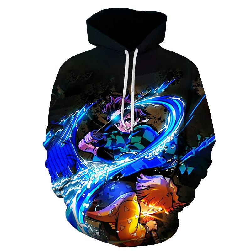 Herbst Winter Heißer Dämon Slayer Kinder Kinder Kleidung Hoodie Geeignet Neutral Freizeit Pullover Sweatshirt Anime Langarm 2022 150 von Joom DACH