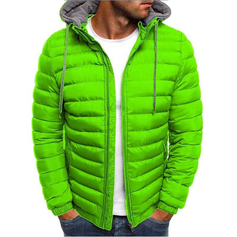 Herbst Winter Herren Casual Parkas Feste Kapuze Mantel Jacke Lässige warme Kleidung Männer Mantel Streetwear Puffer Jacke XXL grün Herbst Winter Herren Casual Parkas Feste Kapuze Mantel Jacke Lässige warme Kleidung Männer Mantel Streetwear Puffer Jacke XXL grün von Joom DACH