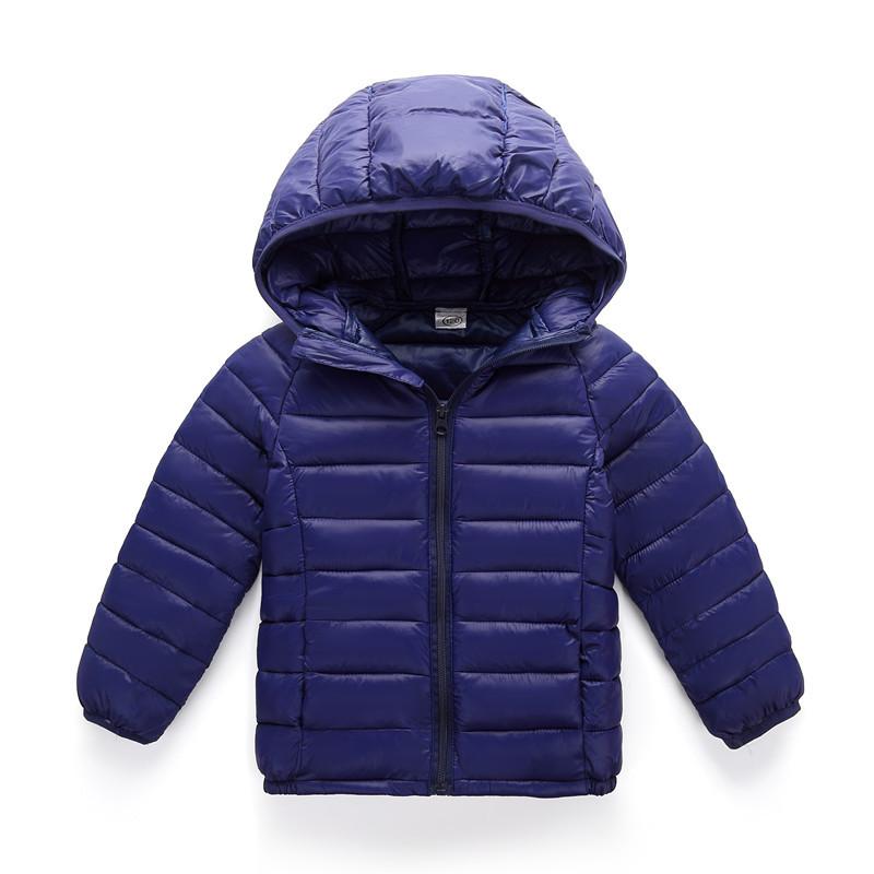 Herbst Winter Kinder Daunenjacken Für Mädchen Kinder Kleidung Warme Daunenmäntel Für Jungen Kleinkind Mädchen Oberbekleidung Kleidung 2-12 Jahre 7-8years navy blau von Joom DACH