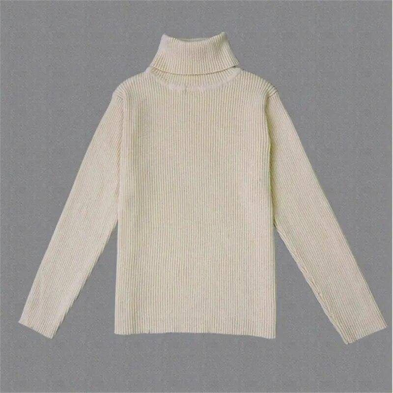 Herbst Winter Kinder Jungen Mädchen Rollkragen Pullover Pullover Gestrickte Pullover Kinder Kleidung 130 beige von Joom DACH
