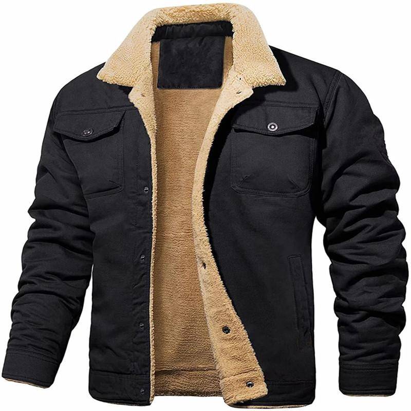 Herbst Winter Thermo-Bomberjacken Multi-Taschen-Jacke Herren Herren Militär Windjacke Herren Fleecejacken Windjacke Mäntel M von Joom DACH