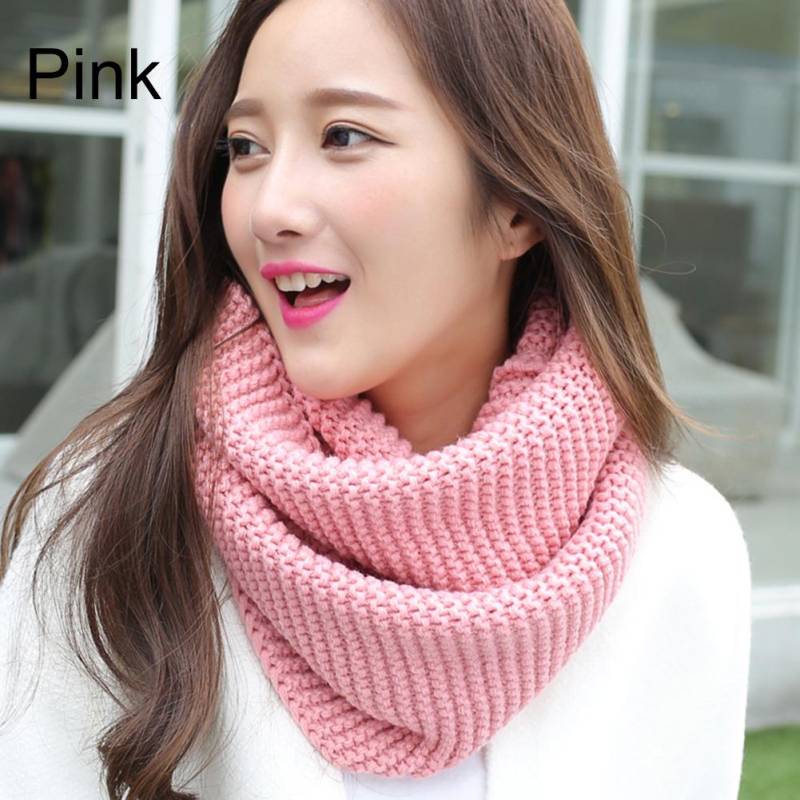 Herbst Winter Warme Mode Frauen Einfarbig Pullover Halstuch Gestrickte Schal rosa Herbst Winter Warme Mode Frauen Einfarbig Pullover Halstuch Gestrickte Schal rosa von Joom DACH